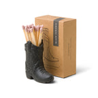 Cowboy Boot Black Match Holder - Paddywax