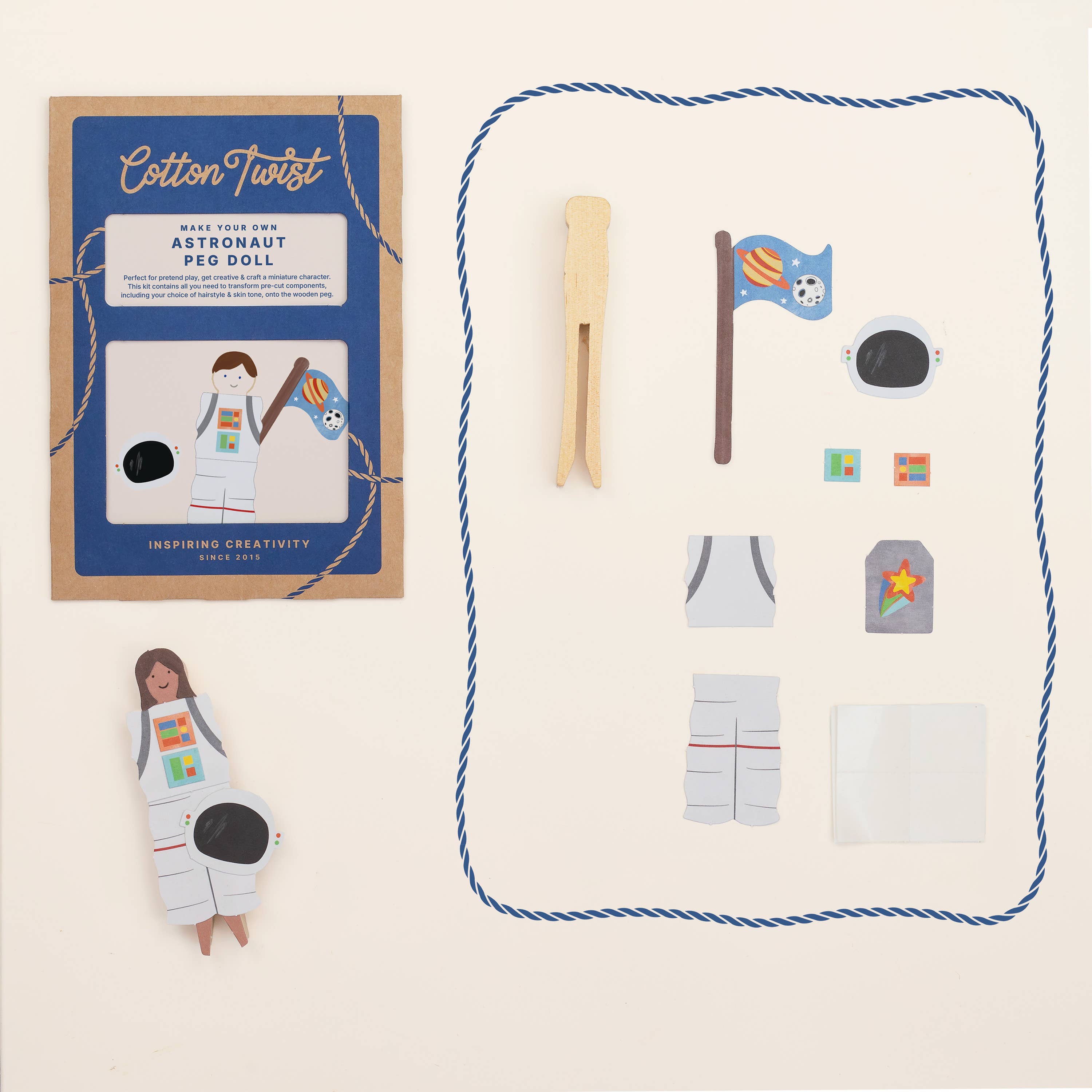 Make Your Own Astronaut Peg Doll