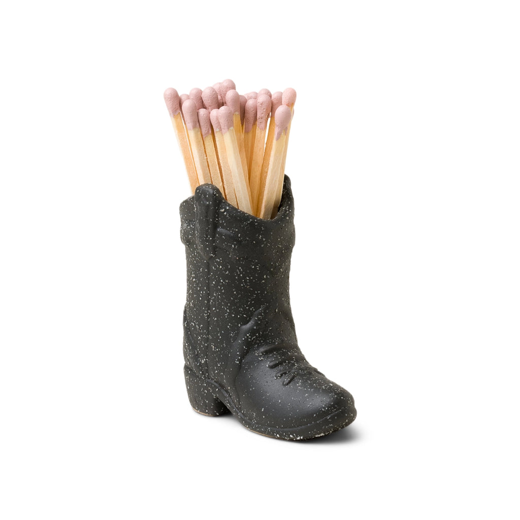Cowboy Boot Black Match Holder - Paddywax
