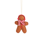 LARGE Gingerbread (Scarf & Earmuffs) - Hanging Decoration