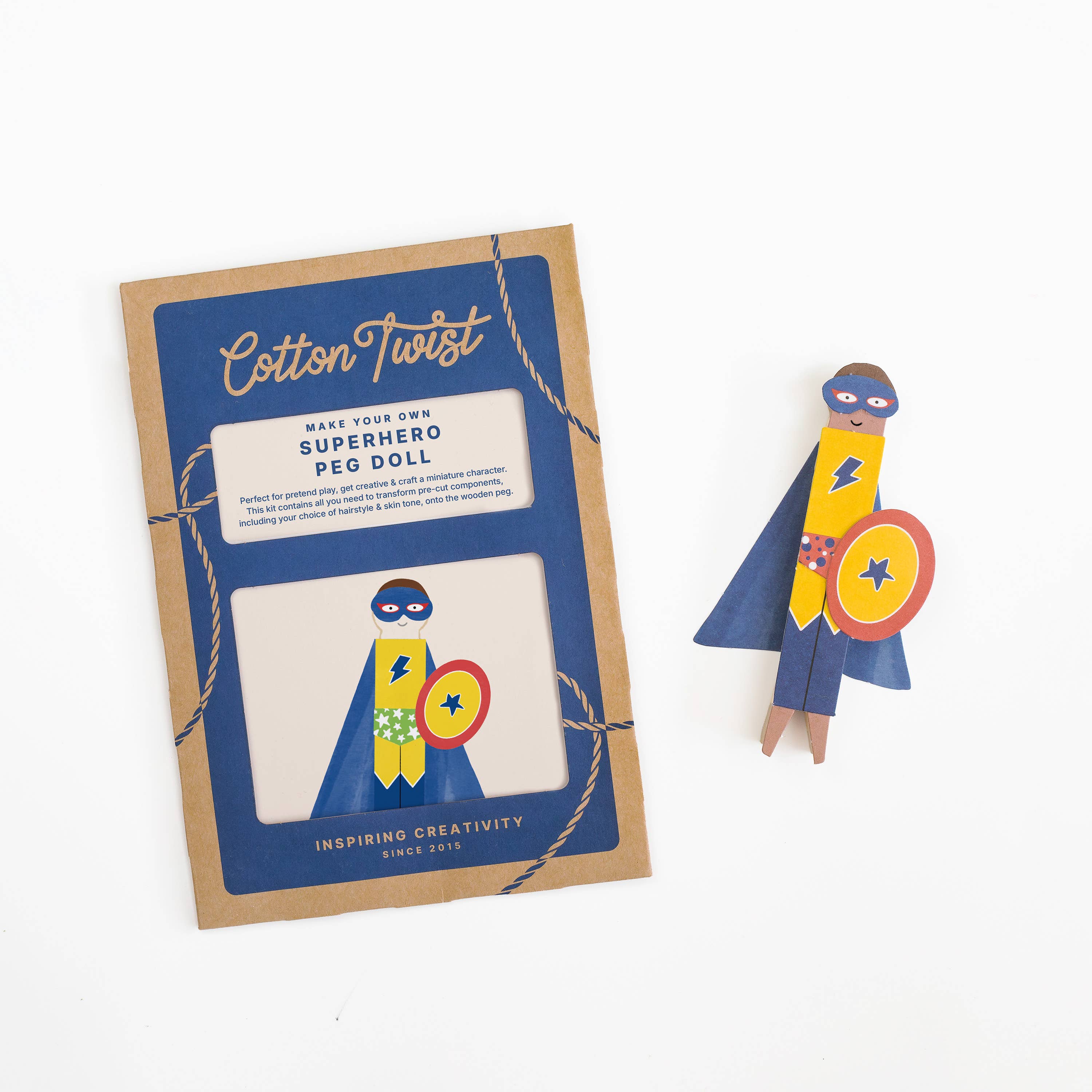 Make Your Own Superhero Peg Doll