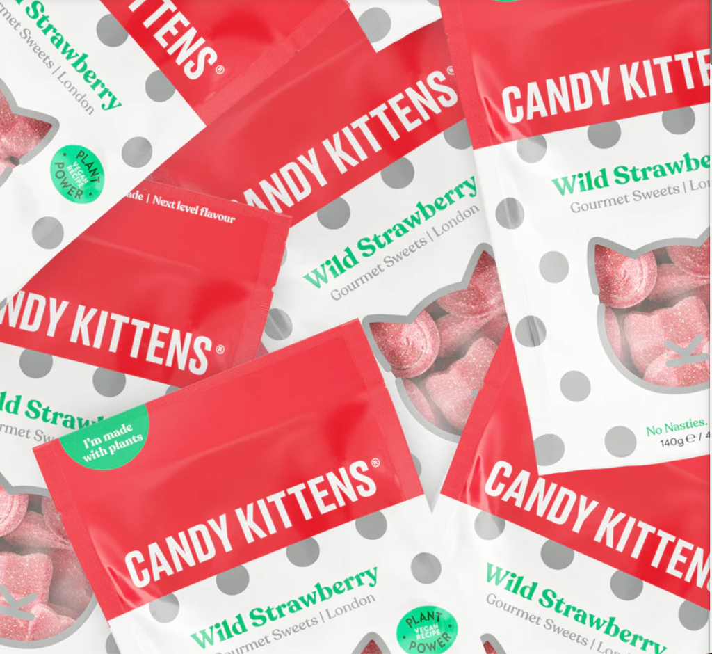 Candy Kittens Sweets Wild Strawberry 140g