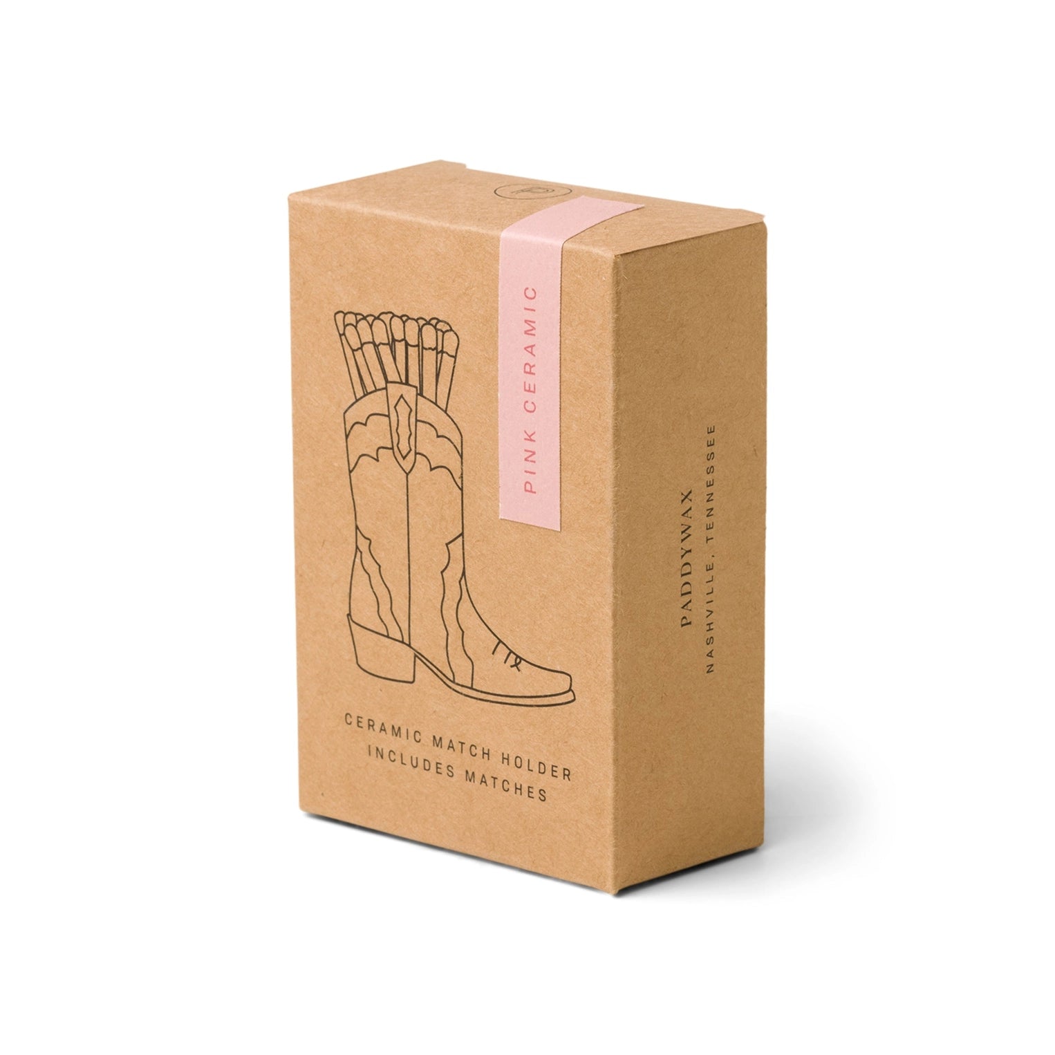 Cowboy Boot Pink Match Holder - Paddywax