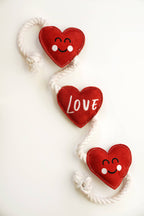 Heart shaped Eco Dog Toy (Heart strings)