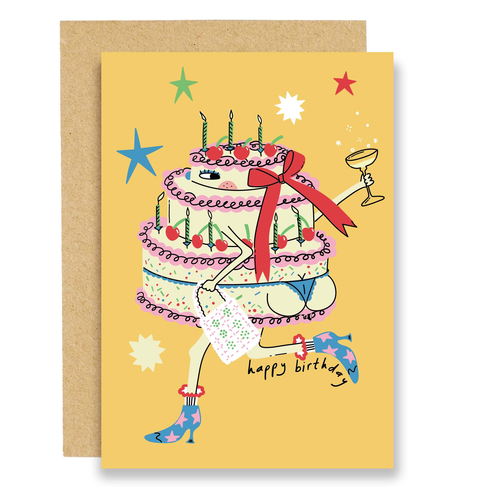 Cake in Boots – Birthday Card | Nook Concept Store