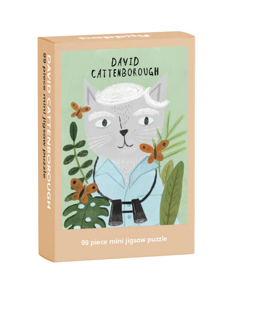 David Cattenborough - 99 Piece Mini Cat Jigsaw Puzzle