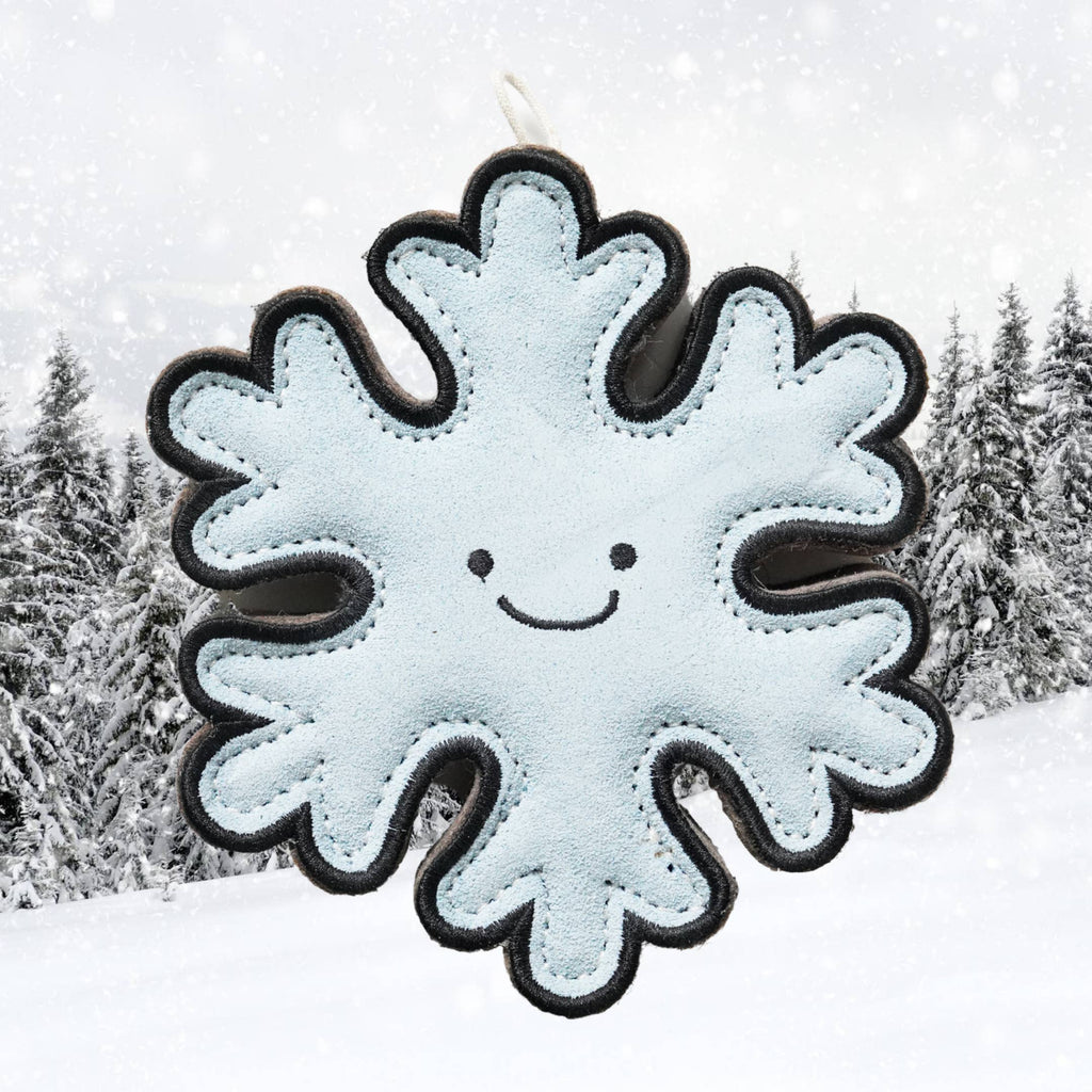 Flakey the Snowflake shaped Eco Dog Toy