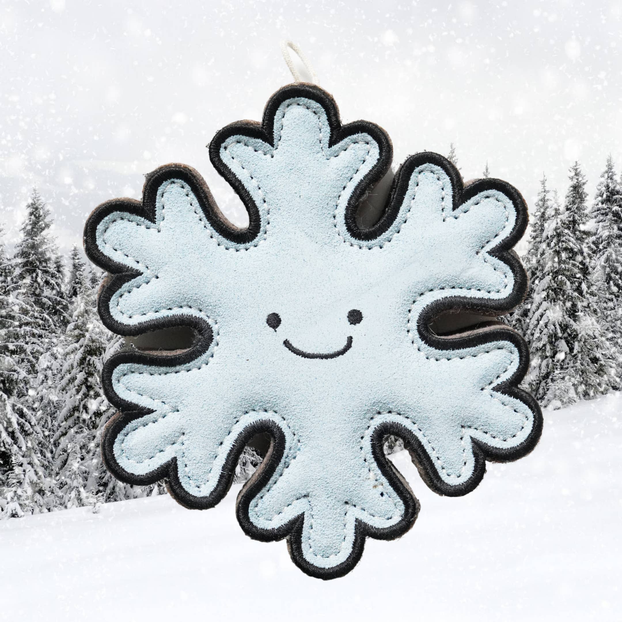 Flakey the Snowflake shaped Eco Dog Toy