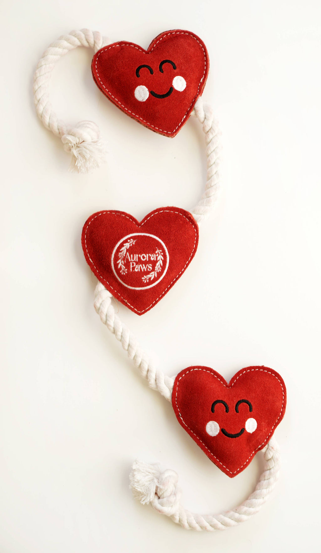 Heart shaped Eco Dog Toy (Heart strings)