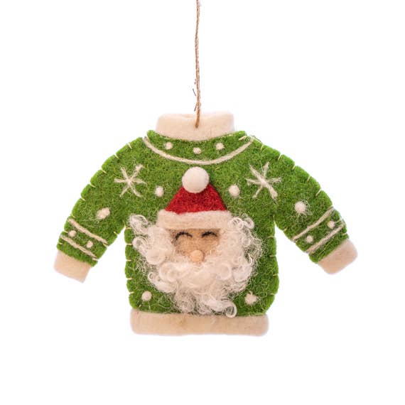 Santa Jumper - Hanging Decoration
