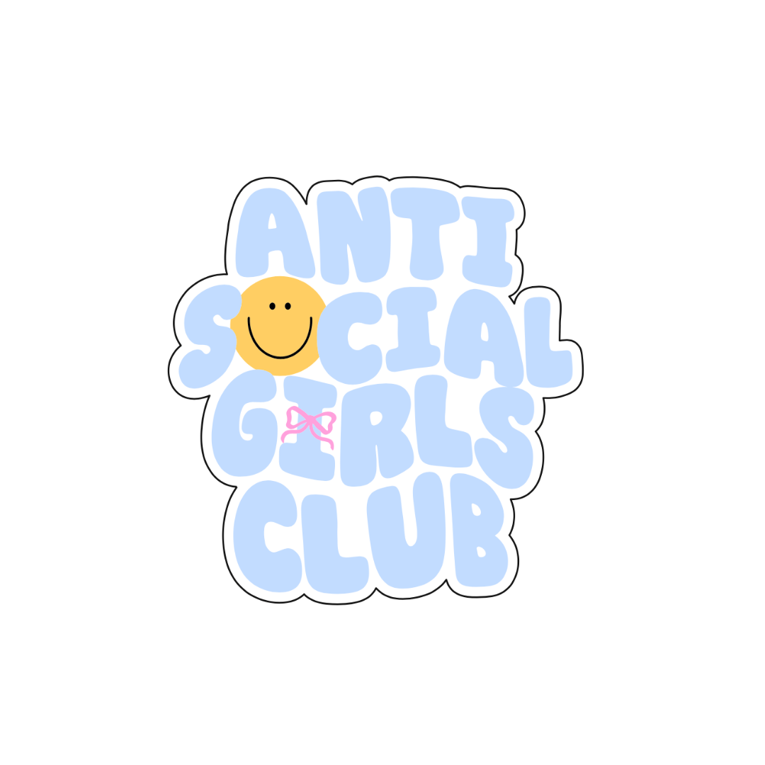 Anti social girls club Sticker