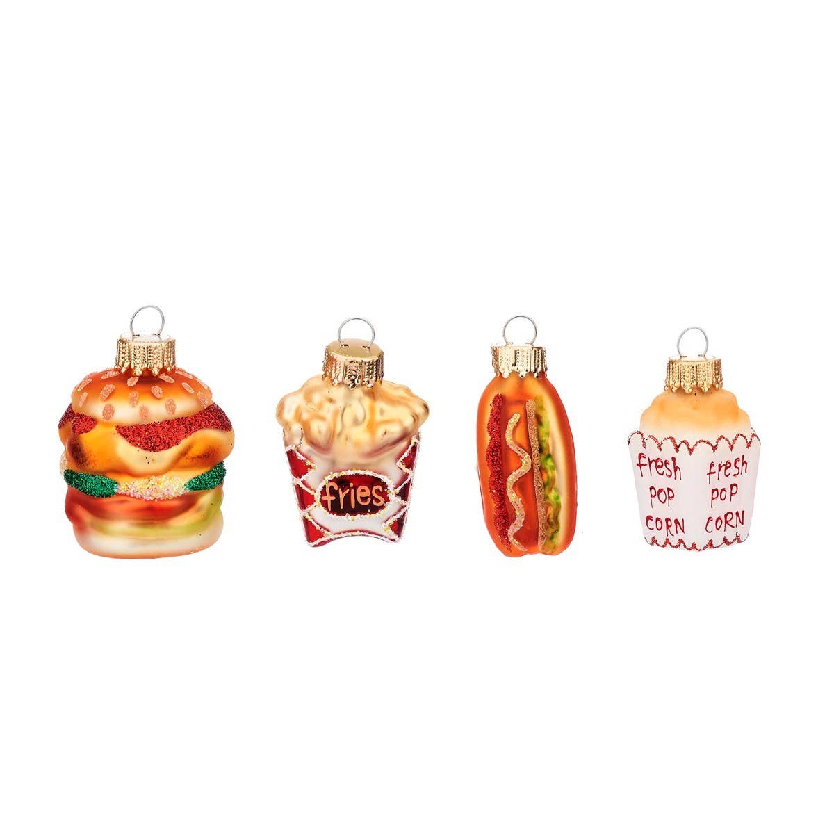 Mini Burger / Fries / Hotdog / Popcorn Misc Fast Food - Hanging Decorations (Mini's)