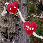 Heart shaped Eco Dog Toy (Heart strings)
