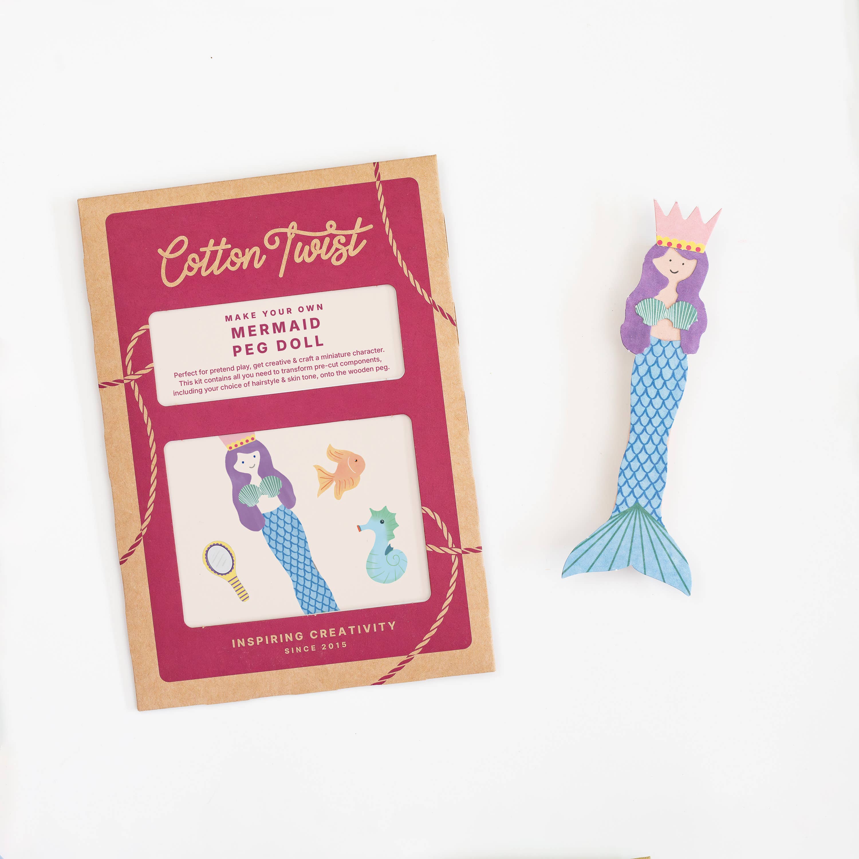 Make Your Own Mermaid Peg Doll